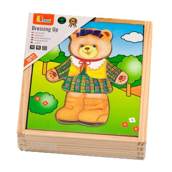 Дерев'яний ігровий набір Viga Toys Гардероб ведмедиці