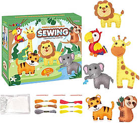 Набір для шиття Дикі тварини (6 шт) від Obetty (108-549)