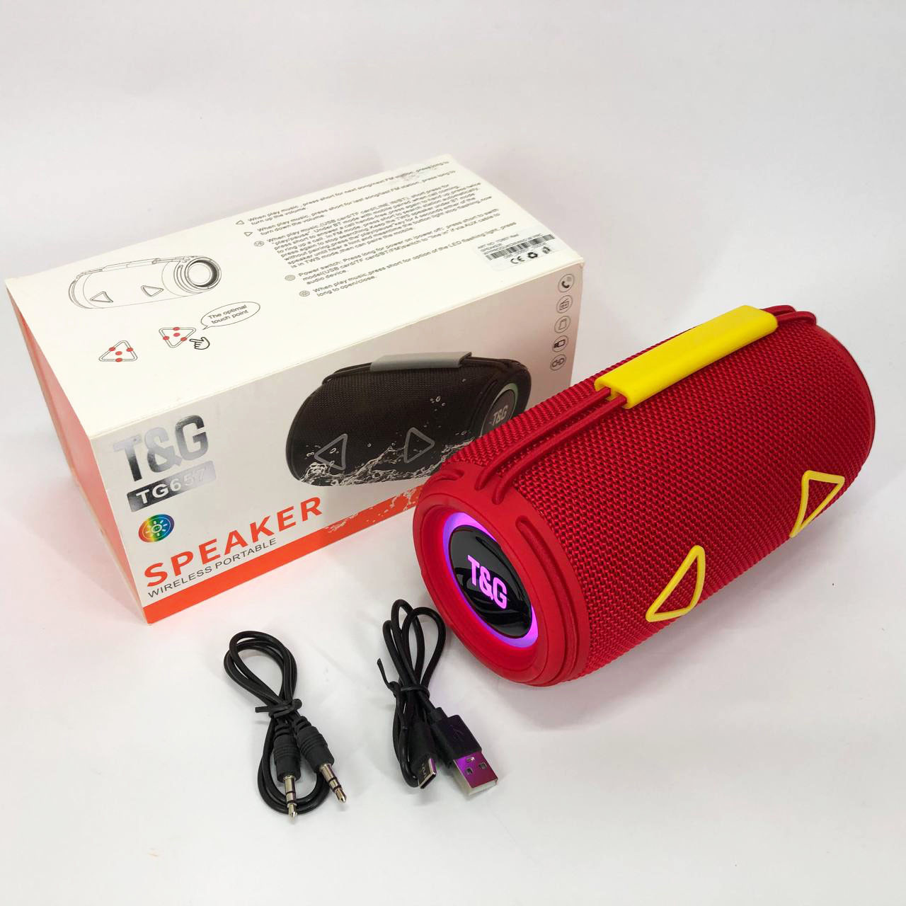 Бездротова колонка переносна гучна TG657, Портативна блютуз колонка на акумуляторі маленька BR-26, фото 1