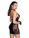 Сукня Noir Handmade F238 Short tulle dress with powerwetlook inserts, L, фото 3