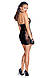 Сукня Noir Handmade F238 Short tulle dress with powerwetlook inserts, L, фото 4