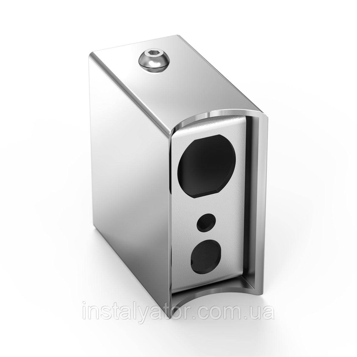 Модуль прихованого ел.під'єднання (для круглої стійки Ø 30) Хром, фото 1