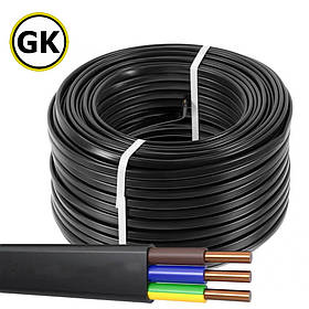 Кабель ВВГнг-П 3х1,5 Гал-Кат бухта 100 метрів