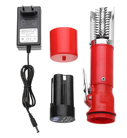 Бездротова електрична рибочистка скалер для швидкого видалення луски, на акумуляторній батареї, червона