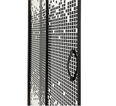 Душова кабіна Mosaic Black 90х90 см півкругла з піддоном 13 см, прозоре скло з мозаїкою, фото 5