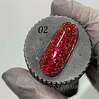 Світловідбивний гель-лак Danny №02 колекція FIRE FLASH, 10 мл