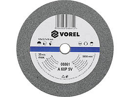 Точильний Круг Ø 125 х 12,7 х 17 мм Р60 VOREL (08861)