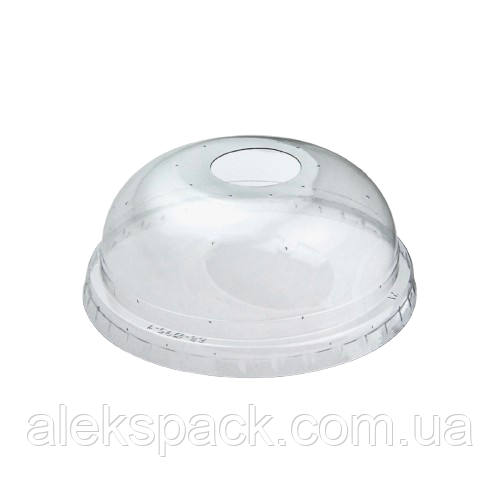 012508 Кришка купольна з отвором ПЕТ (100шт/1000 в ящ)