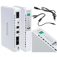Безперебійник,, UPS Hoco DB25 для роутера, модему (УП, ДБЖ, 8800mAh, LED-індикатори, USB, DC 5, 9,12V