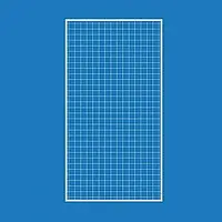 Сітка торговельна в рамці 100х200 см, осередок 50 мм, профіль 20 мм