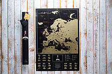Europe Black Edition Скретч карта