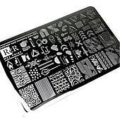 Пластина для стемпінга велика RichColor Max Print 04