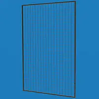 Сітка торговельна в рамці 50х150 см, осередок 50 мм, профіль 20 мм, чорна