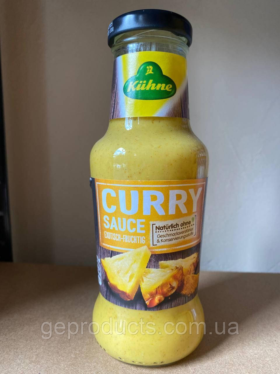 Соус карі з ананасом  Kuhne Curry Sauce 250мл. Німеччина