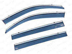 Дефлектори вікон  BMW  3 SERIES G20 2020 з хром  молдингом