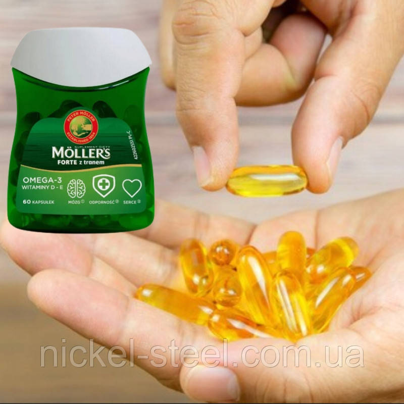 Капсули Mollers Forte 60 капсул Моллерс Форте Норвегія