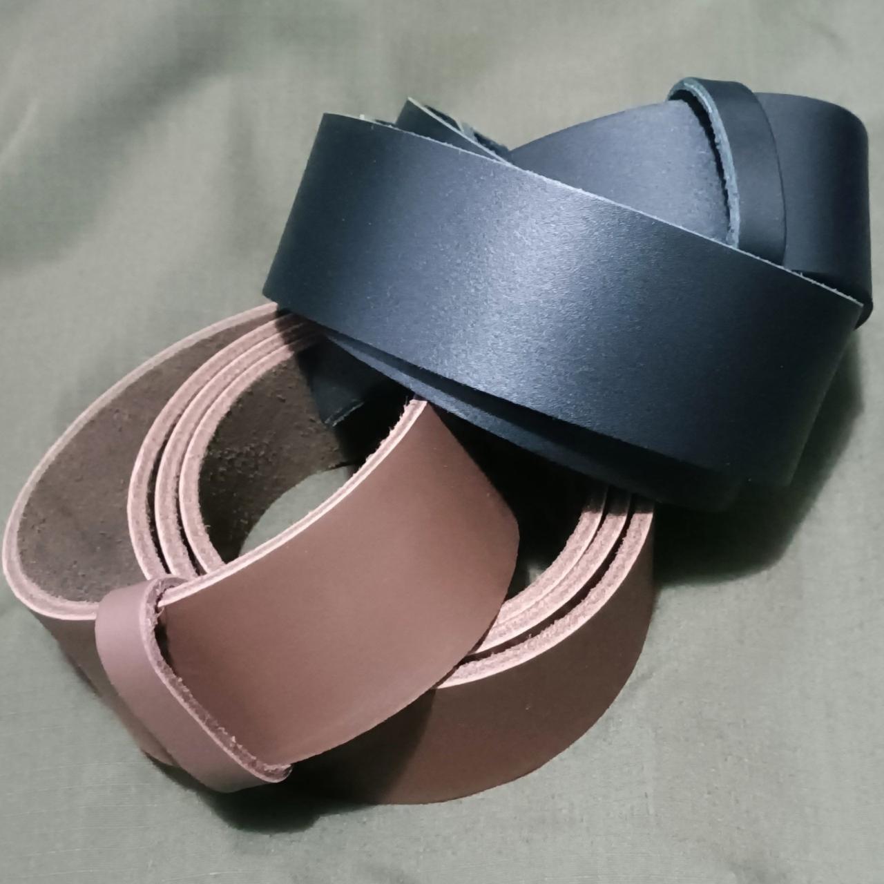 Шкіряні ремінні смуги для солдатського тактичного ременя (під бляху) власного виробництва