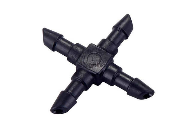 З'єднання на 4 виходи для крапельної трубки Presto-PS 3,5 мм (CC-0314), фото 1