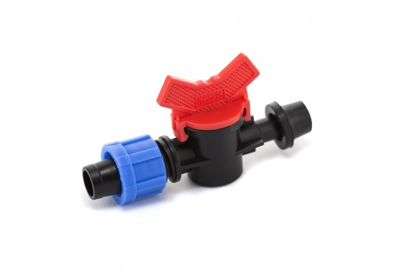 Кран стартовий з гумкою для крапельної стрічки 16 мм Presto-PS (OV-031708-R)