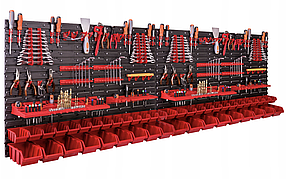 Панель для інструментів перфорована 230х78см 46 лотків ящиків