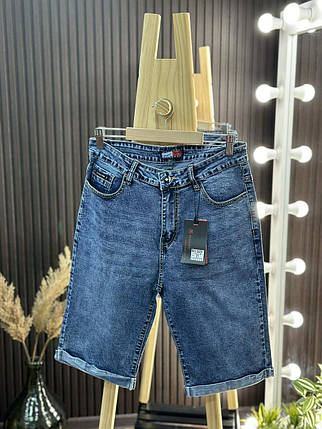 Стильні жіночі бріджі, тканина "Джинс" 48, 50, 52, 54, 56, 58 розмір 48, фото 1