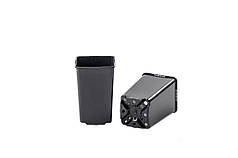 Горщик для розсади квадратний високий 0,8 л 9х9х14 см