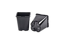 Горщик для розсади квадратно-круглий 1 л 11х11х12,5 см