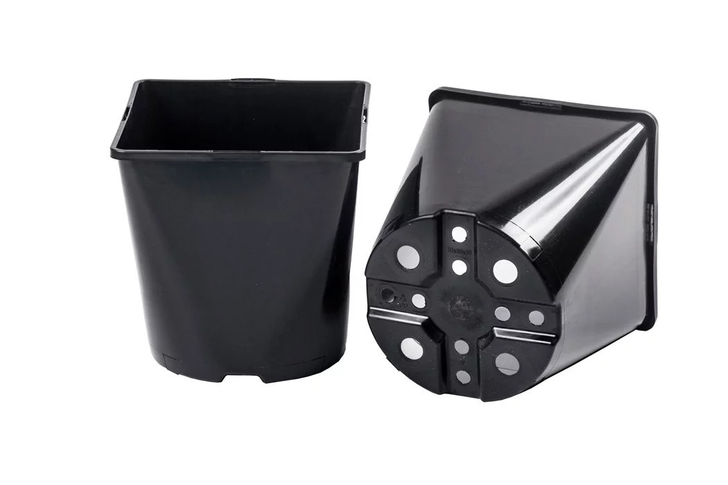 Горщик для розсади квадратно-круглий 3 л 15,7х15,7х16 см