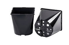 Горщик для розсади квадратно-круглий 3 л 15,7х15,7х16 см