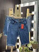 Стильні жіночі бріджі, тканина "Джинс" 50, 52, 54, 56, 58, 60 розмір 50, фото 2