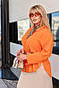 Легка жіноча блуза з довгими рукавами великих розмірів, фото 9