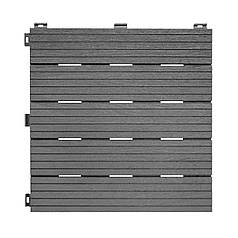 Модульне покриття для тераси MultyHome Cosmopolitan сіре 30х30 см