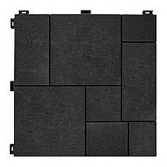 Модульне покриття для тераси MultyHome Mosaic темно-сіре 30х30 см