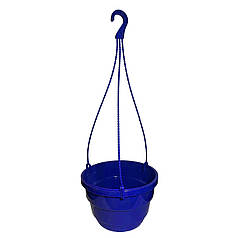 Пластиковий підвісний горщик синій 3,7 л 23х13,5 см