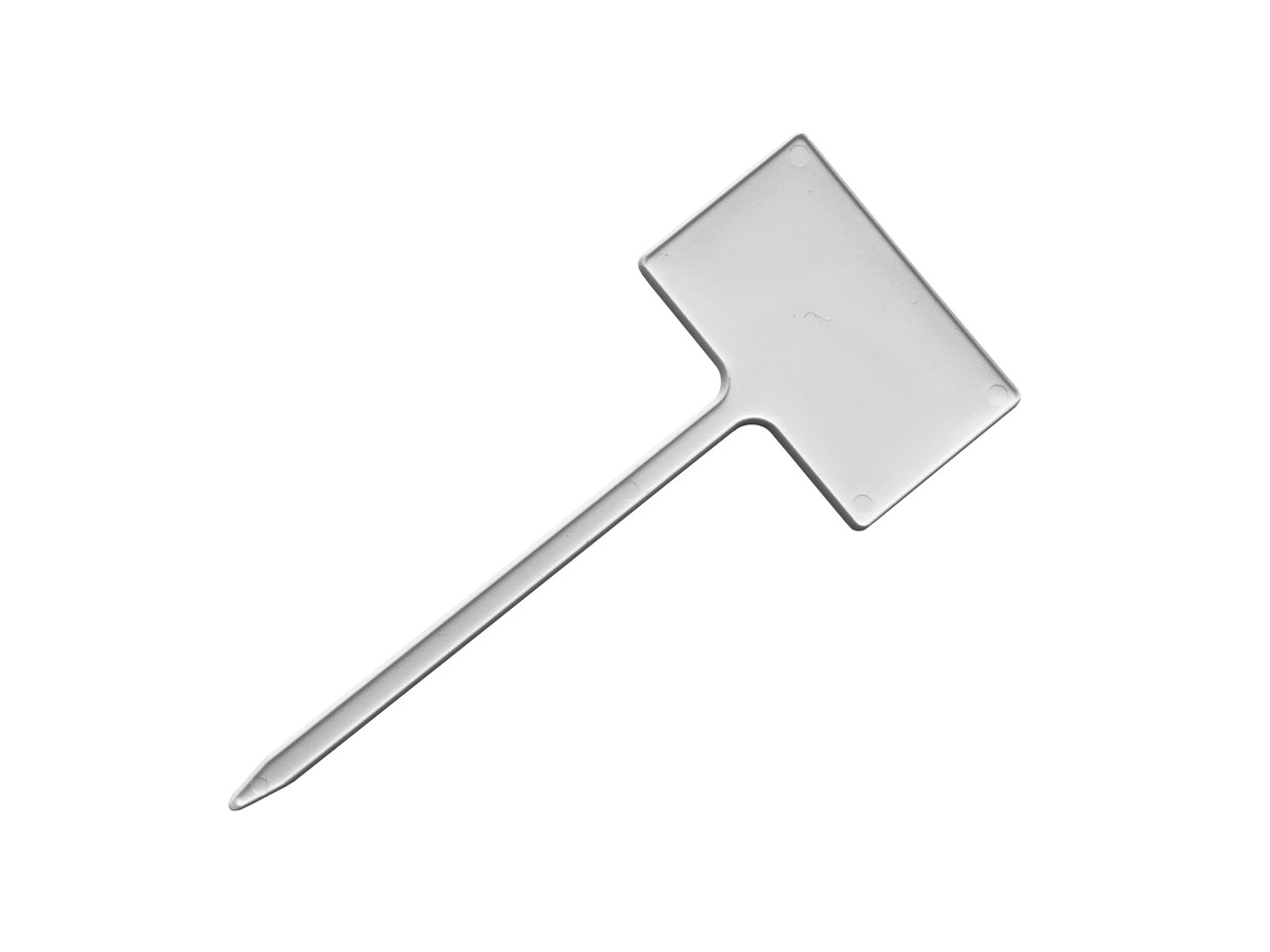 Маркувальні таблички для рослин AMMA No3 5х3 см білі на ніжці 10 см (10 шт.)