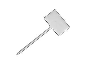 Маркувальні таблички для рослин AMMA No3 5х3 см білі на ніжці 10 см (10 шт.), фото 1