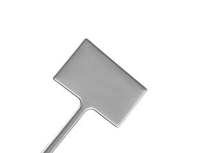 Маркувальні таблички для рослин AMMA No3 5х3 см білі на ніжці 10 см (10 шт.), фото 2