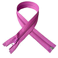 Блискавка (застібка-змійка) спіральна 53,5х3см рожево-бузкова