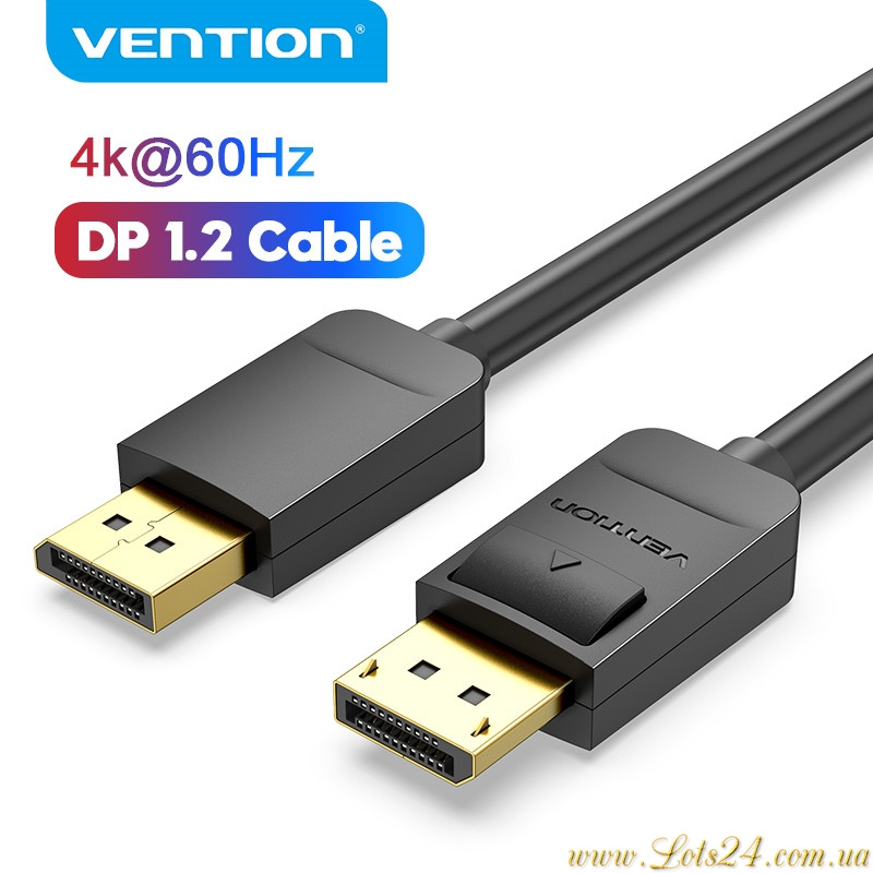 Кабель DisplayPort - DisplayPort 1.2 4K 1.5м AWM 21.6Gbps 4К UltraHD HDTV 1080p 240Hz кабель dp для монітора