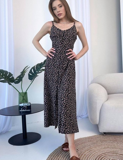 Літній сарафан плаття з тканини масло принтоване квітами, кольори в асортименті розміри s, m, l, xl