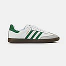 Кросівки жіночі білі Adidas Samba White Green (11422), фото 8