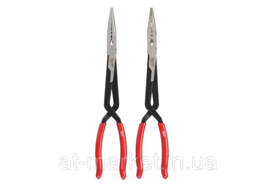Довгогубці 2 шт LONG REACH PLIER- STRAIGHT MILWAUKEE