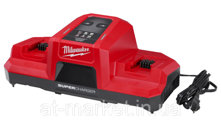 Зарядний пристрій M18 DBSC Dual SUPER CHARGER MILWAUKEE