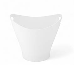 Відро для льоду пластик 6л Відерце для льоду біле Охолоджувач пляшок Відро для шампанського Відро для вина