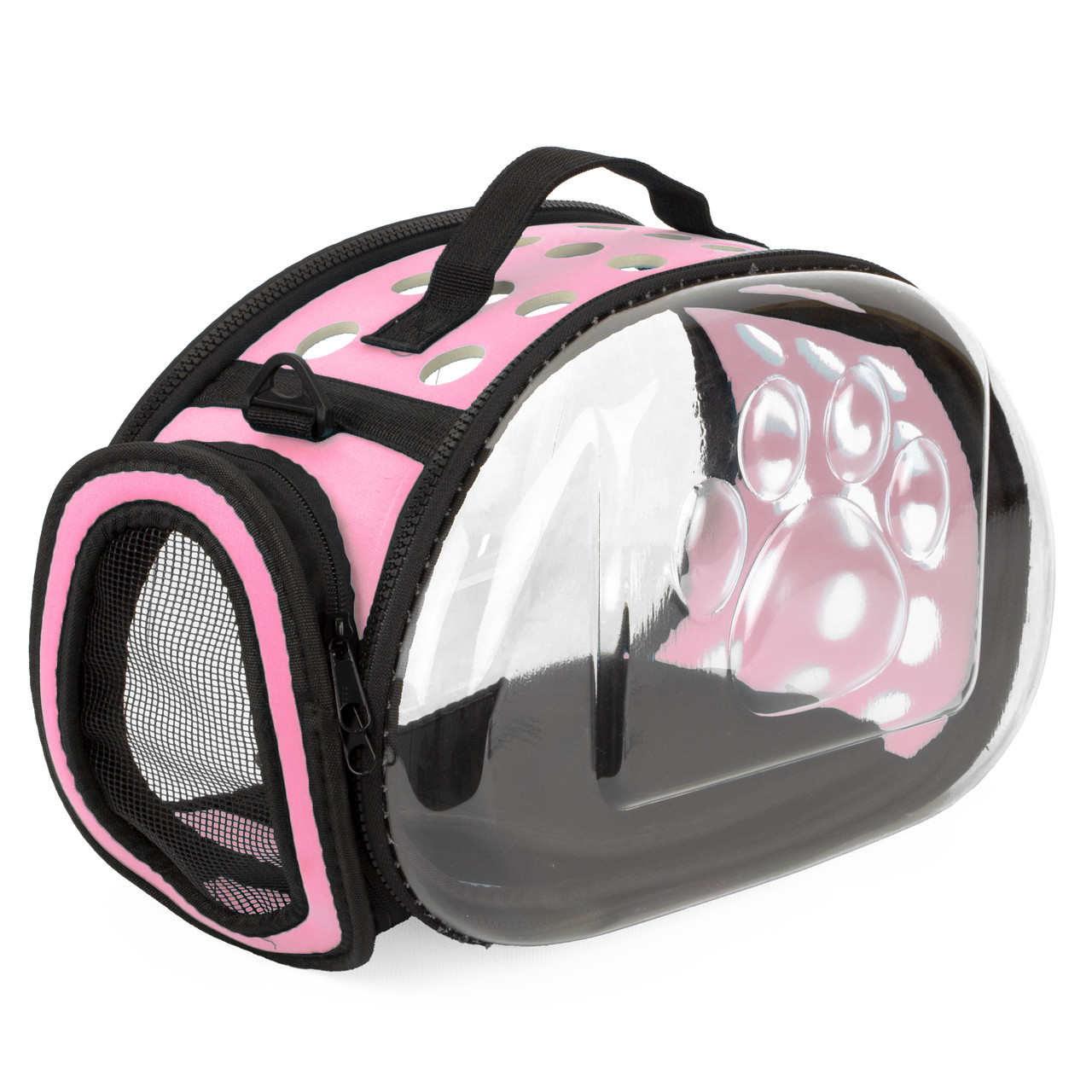 Сумка переноска для котів та собак 34x20x20 см (S) CosmoPet CP-21 Pink