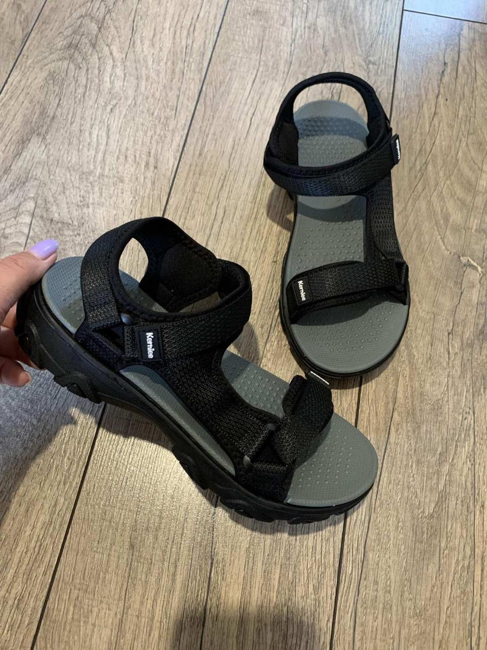 STTOPA Розмір 38-24 см. Босоніжки підліткові чорні, фото 1