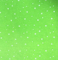 Фетр для рукоделия 1мм, светло-зеленый со звездами, 30х30см