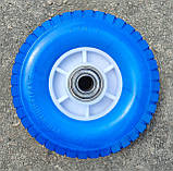 Колесо для тачки 2.50-4 під вісь 17мм пінополіуретанове, фото 3