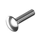 DIN603 М12х30 4.8 Болт з квадратним підголівником цинк білий повна різьба L22,75 [5V22000005V2X23020] Metalvis