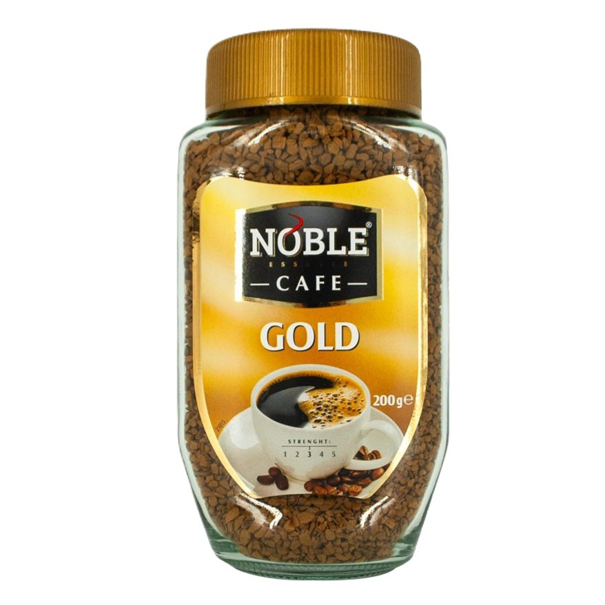 Кава розчинна Noble Gold сублімована 200 г у скляній банці